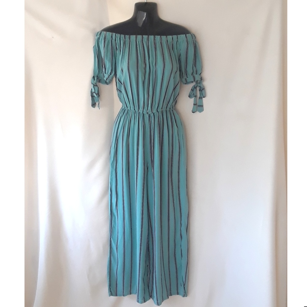 Band of Gypsies Off Shoulder Jumpsuit With Pockets